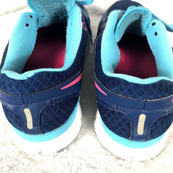 Nike Flex Run Woman's Blue Size 10 Sneakers Shoes - Picture 9 of 12